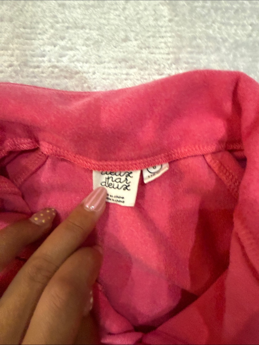 deux par deux Pink Girls Cozy Thermal Top - Picture 2 of 3